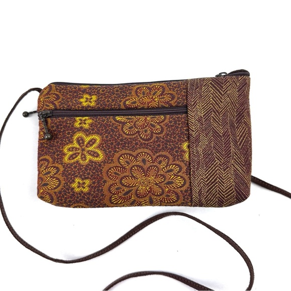Maruca Tomboy Crossbody Bag Floral Tapestry Handbag Handmade Colorado Brand New - Picture 4 of 8